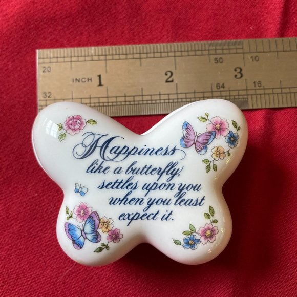 Butterfly trinket box - vintage Avon - Picture 3 of 6